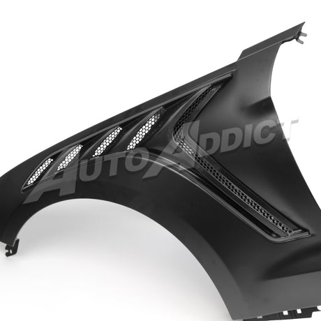 Auto Addict USA 2024 Mustang EcoBoost S650 functional vent fender detail

