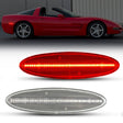 Auto Addict USA C5 Corvette Clear Lens Red LED Side Markers