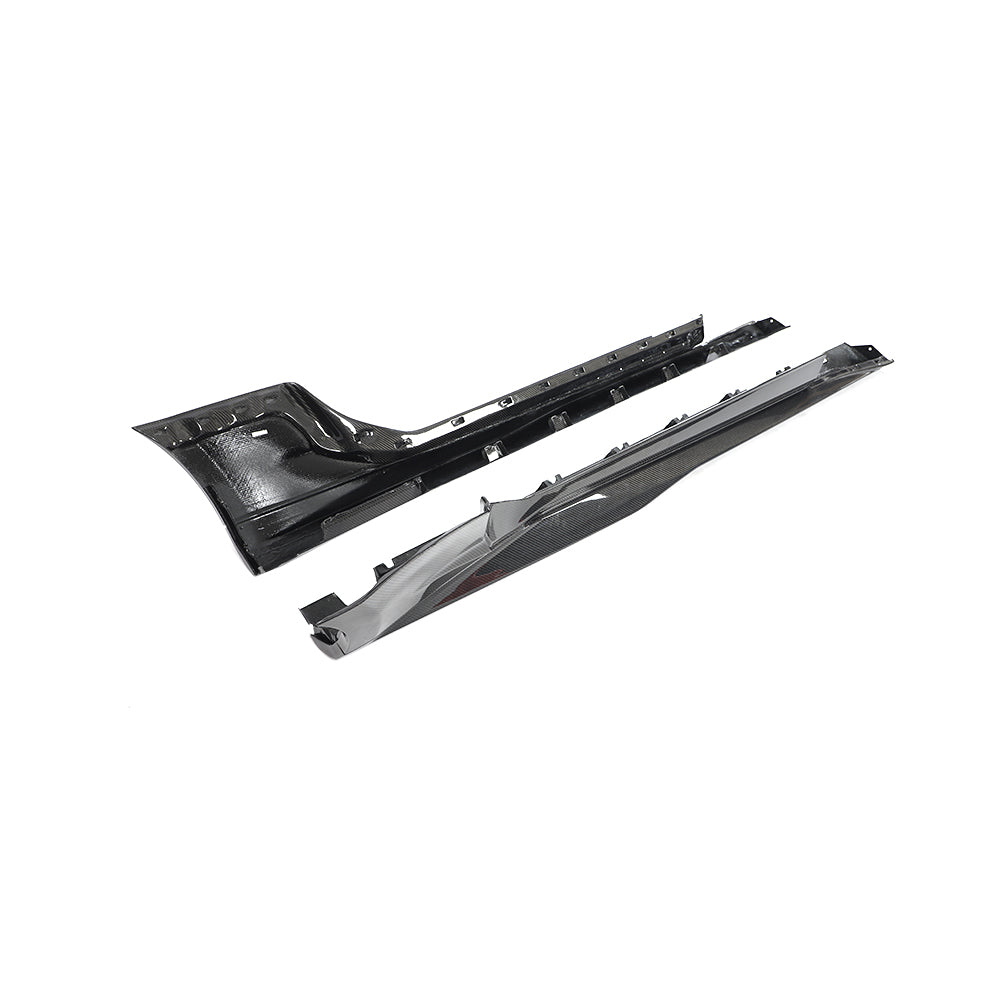 Auto Addict USA Camaro RS carbon fiber ZL1 style side skirt rocker panel detail