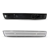Auto Addict USA Dodge Challenger clear white LED side markers installed rear quarter panel illumination