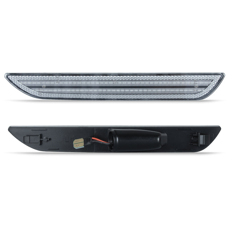 Car side marker light on a white background