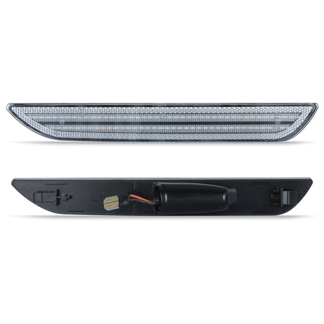Car side marker light on a white background