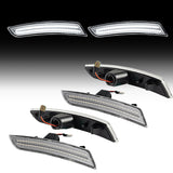 Set of car fog lights on a gradient background