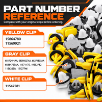 Chevrolet & GMC Fender Flare & Trim Clip Kit – 70 Pieces