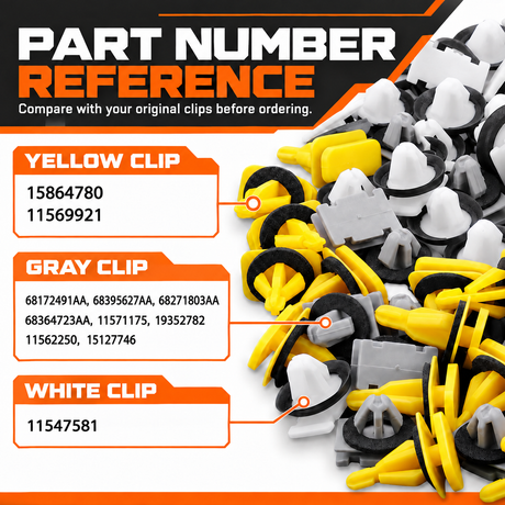 Chevrolet & GMC Fender Flare & Trim Clip Kit – 70 Pieces