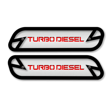 Turbo Diesel Hood Emblem Replacements - Fits 2019-2025 Ram® 2500, 3500, 4500 - Fully Customizable, LED