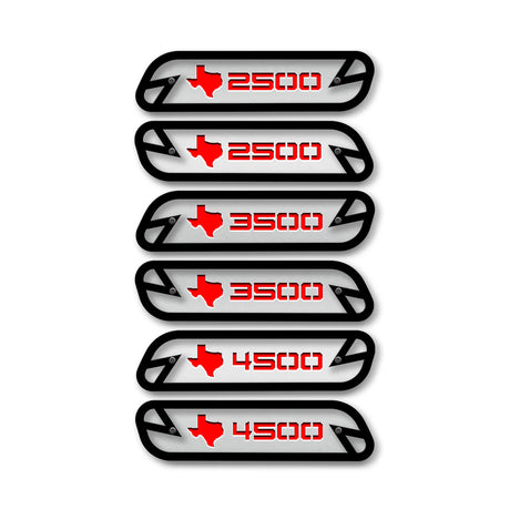 Texas 2500/3500/4500 Hood Emblem Replacements - Fits 2019-2025 Ram® 2500, 3500, 4500 - Fully Customizable, LED