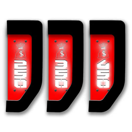 Money Bag 2017-2022 Ford® Super Duty® Fender Badge Replacement Set - Fully Customizable - LED