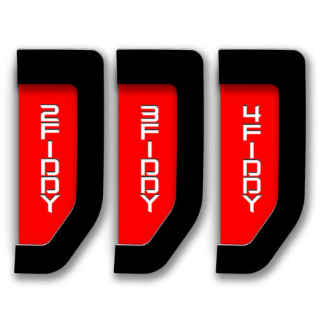 2Fiddy, 3Fiddy, or 4Fiddy 2017-2022 Ford® Super Duty® Fender Badge Replacement Set - Fully Customizable - LED