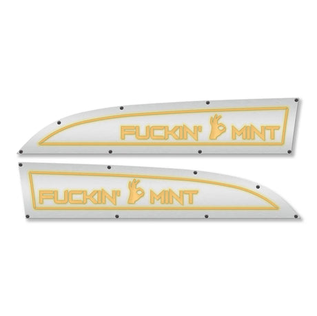 F*ckin' Mint 11-16 Ford® Super Duty® Fender Badge Replacements - Fully Customizable, LED