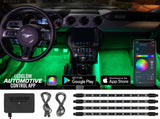 Bluetooth Million Color LED Interior Lighting Kit with Smartphone Control