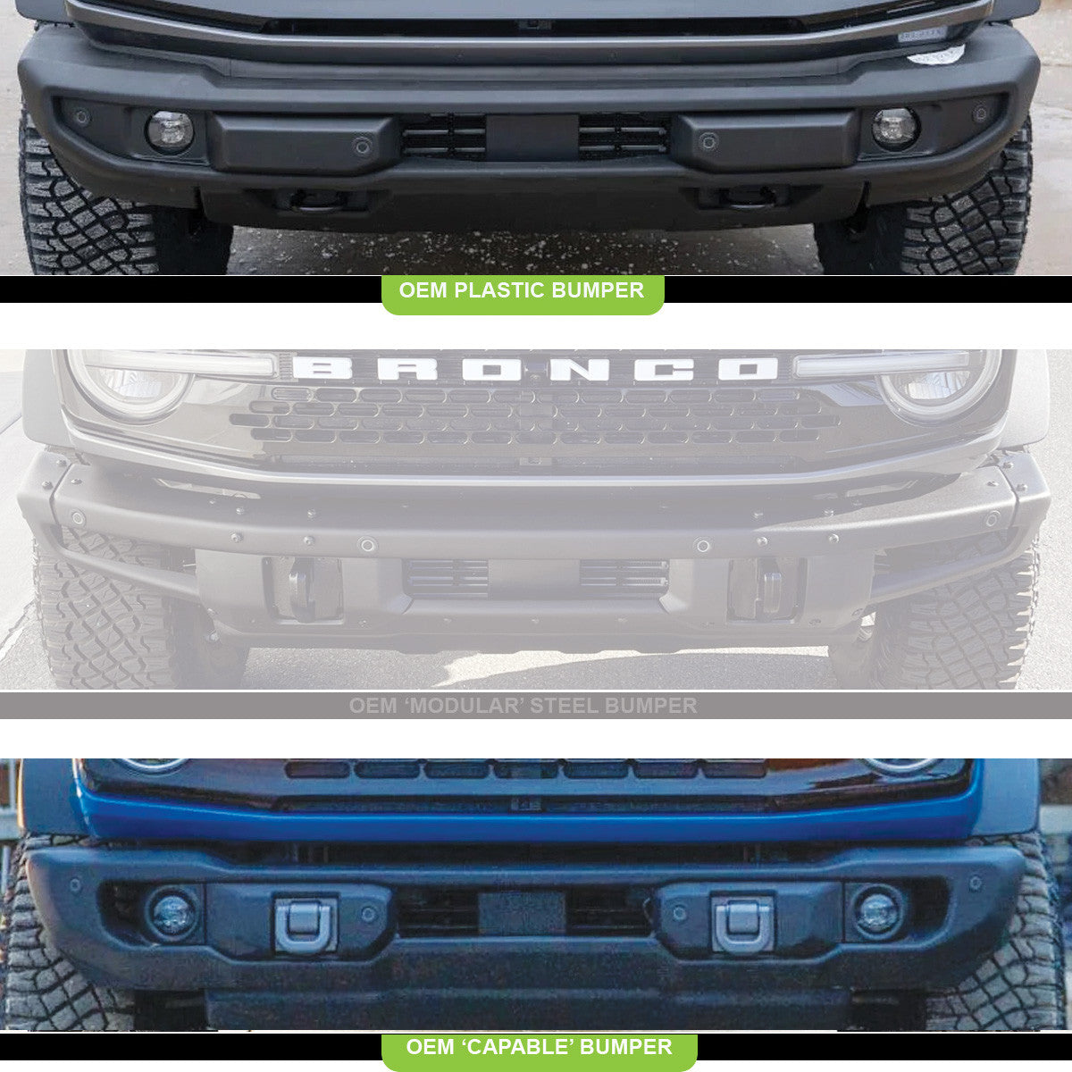 Ford Squadron Pro Fog Pocket Light Kit - Ford 2019-2023 Ranger; 2021-2025 Bronco NOTE: w/ OE Plastic Bumper