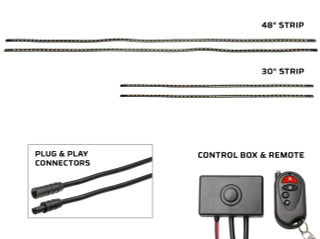 Green LED Flexible Slimline Car Underbody Lighting Kit
