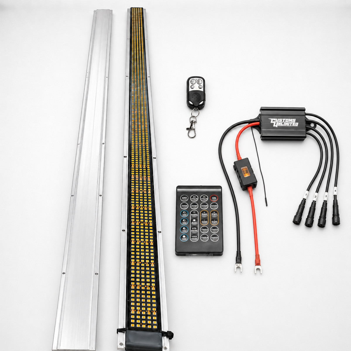 60-Inch 5-Row Pure White Frame LED Strips