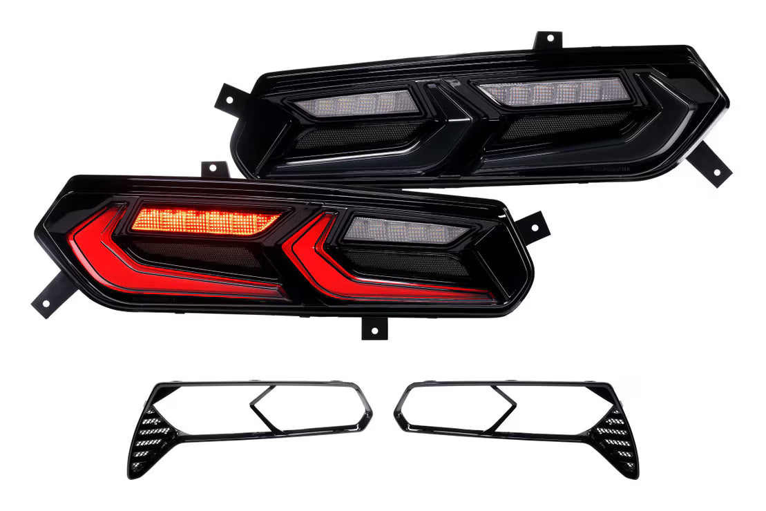 Feux Latéraux Et Feux Arrière LED Fumés Pour Chevrolet Corvette C7 2014-2019 – Kit Complet
