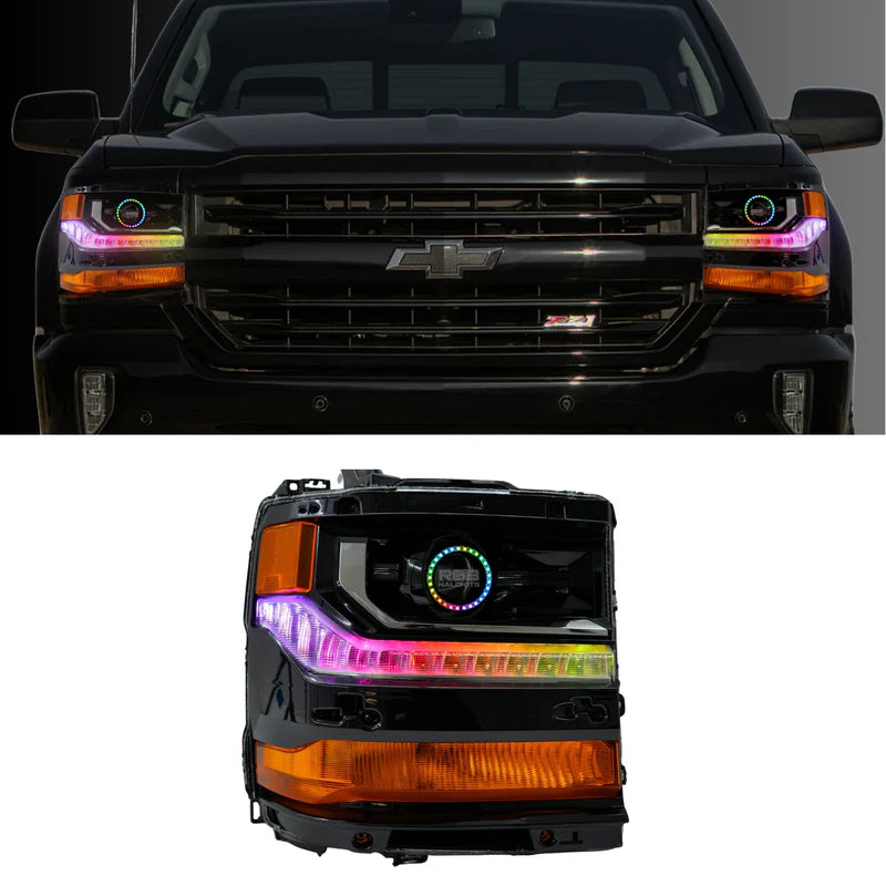 Chevrolet Silverado Multicolor Flow Serries DRL Boards (2016-2018)