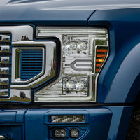 20-22 Ford Super Duty NOVA-Series LED Projector Headlights Chrome