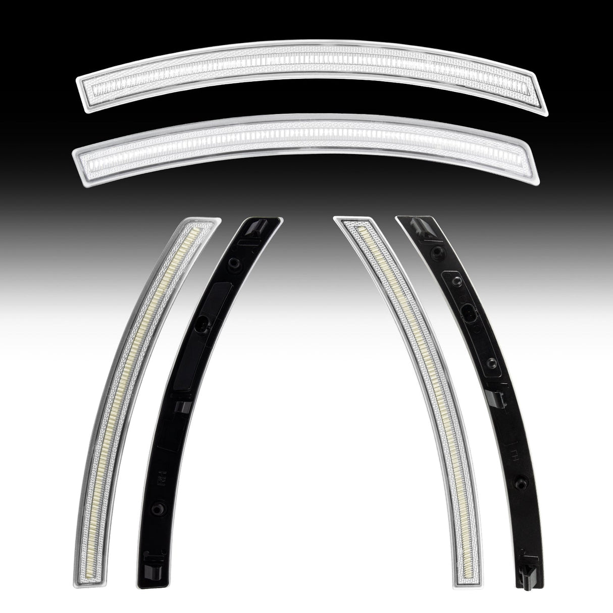 Clear white LED side marker lights for 2014–2019 Corvette C7 by Auto Addict USA