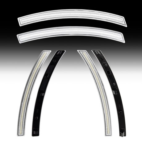 Clear white LED side marker lights for 2014–2019 Corvette C7 by Auto Addict USA
