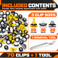 Chevrolet & GMC Fender Flare & Trim Clip Kit – 70 Pieces