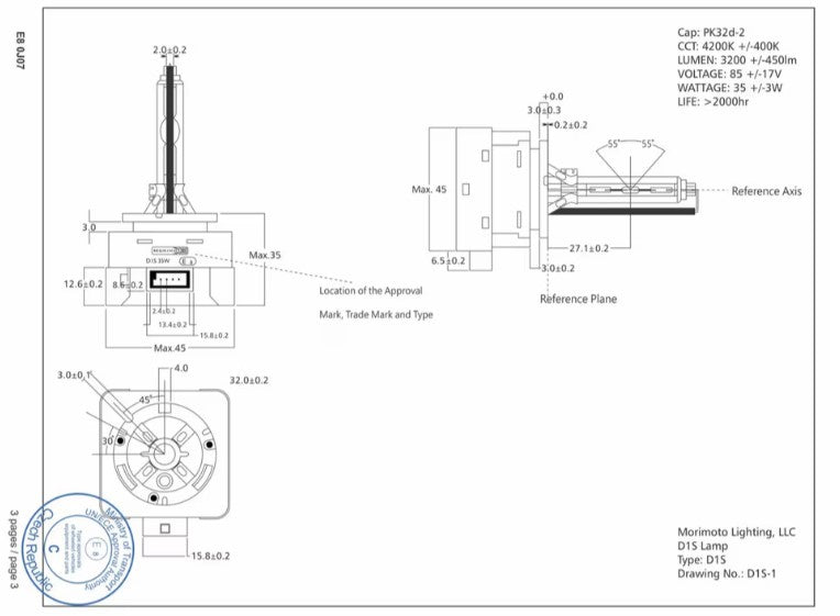 D1S: XB HID Bulbs (4500k-6000K)