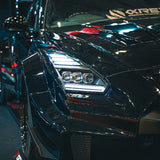 09-25 Nissan GT-R NOVA-Series LED Projector Headlights Black