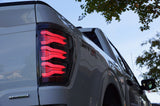 21-23 Ford F150 LUXX-Series LED Tail Lights Black-Red