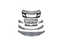 2010-2015 Chevy Camaro ZL1 Front Bumper Conversion 7pcs Full Kit Flat BLK Body Kit