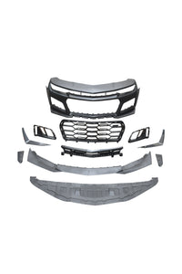 2010-2015 Chevy Camaro ZL1 1LE Track Package Front Bumper Conversion 11pcs Full Kit Flat BLK Body Kit