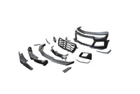 2019-2025 Chevy Camaro ZL1 1LE Track Package Front Bumper Conversion 13pcs Full Kit Flat BLK for Non-RS Headlights