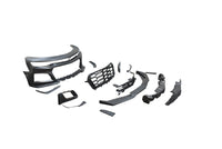 2019-2025 Chevy Camaro ZL1 1LE Track Package Front Bumper Conversion 13pcs Full Kit Flat BLK for Non-RS Headlights