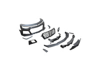 2016-2018 Chevy Camaro ZL1 1LE Track Package Front Bumper Conversion 11pcs Full Kit Flat BLK