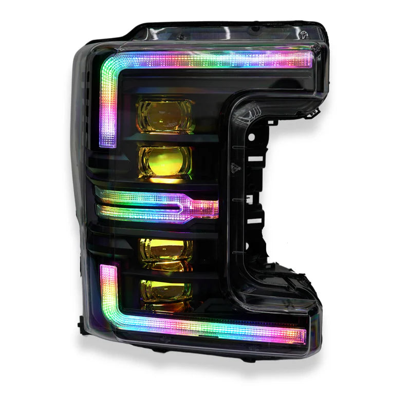 Ford Super Duty: Multicolor Flow Series Headlights Gen 2 (2017-2019) | XB Morimoto