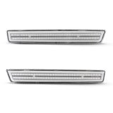 Dodge Challenger clear white LED side markers close up detail of clear lens by Auto Addict USA