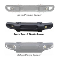 Jeep JL/JT Squadron-R Sport Fog Pocket Light Kit - Jeep 2020-2025 Gladiator; 2018-2025 Wrangler JL; NOTE: w/ OE Sport Bumper