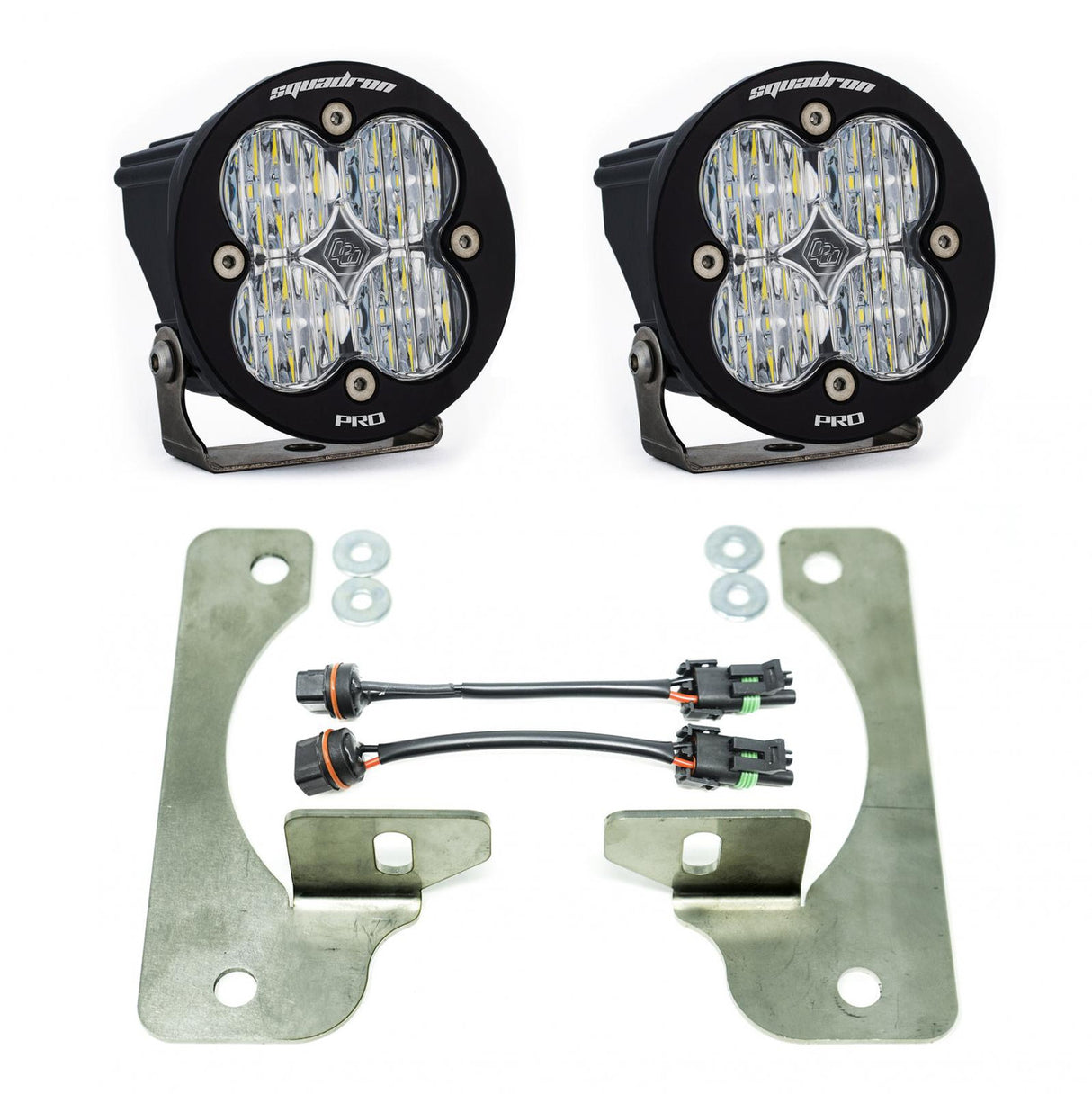 Jeep JL/JT Squadron-R Pro Fog Pocket Light Kit - Jeep 2020-2025 Gladiator; 2018-2025 Wrangler JL; NOTE: w/ OE Rubicon Bumper