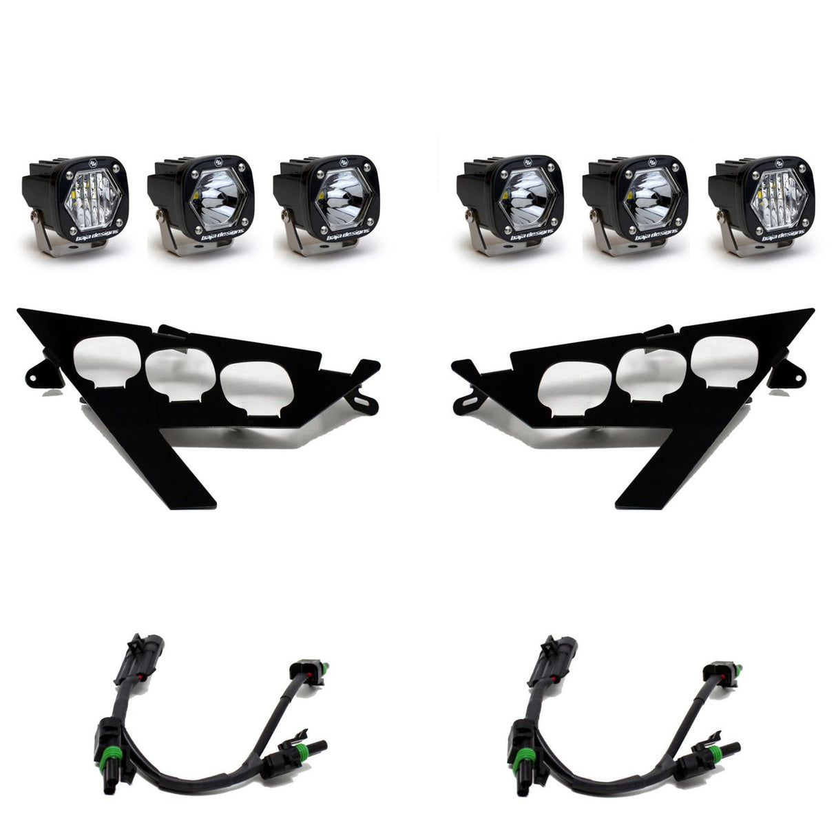 POLARIS S1 TRIPLE LED HEADLIGHT KIT - POLARIS 2020-2026 RZR PRO XP; 2022-2024 RZR PRO R/TURBO R