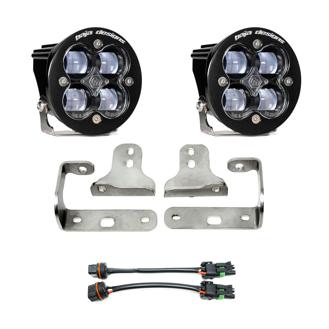 Jeep JL/JT Squadron-R SAE Fog Pocket Light Kit - Jeep 2020-2025 Gladiator; 2018-2025 Wrangler JL; NOTE: w/ OE Sport Bumper