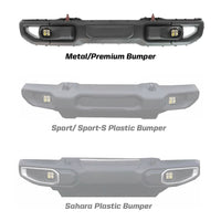 Jeep JL/JT Squadron-R SAE Fog Pocket Light Kit - Jeep 2020-2025 Gladiator; 2018-2025 Wrangler JL; NOTE: w/ OE Rubicon Bumper