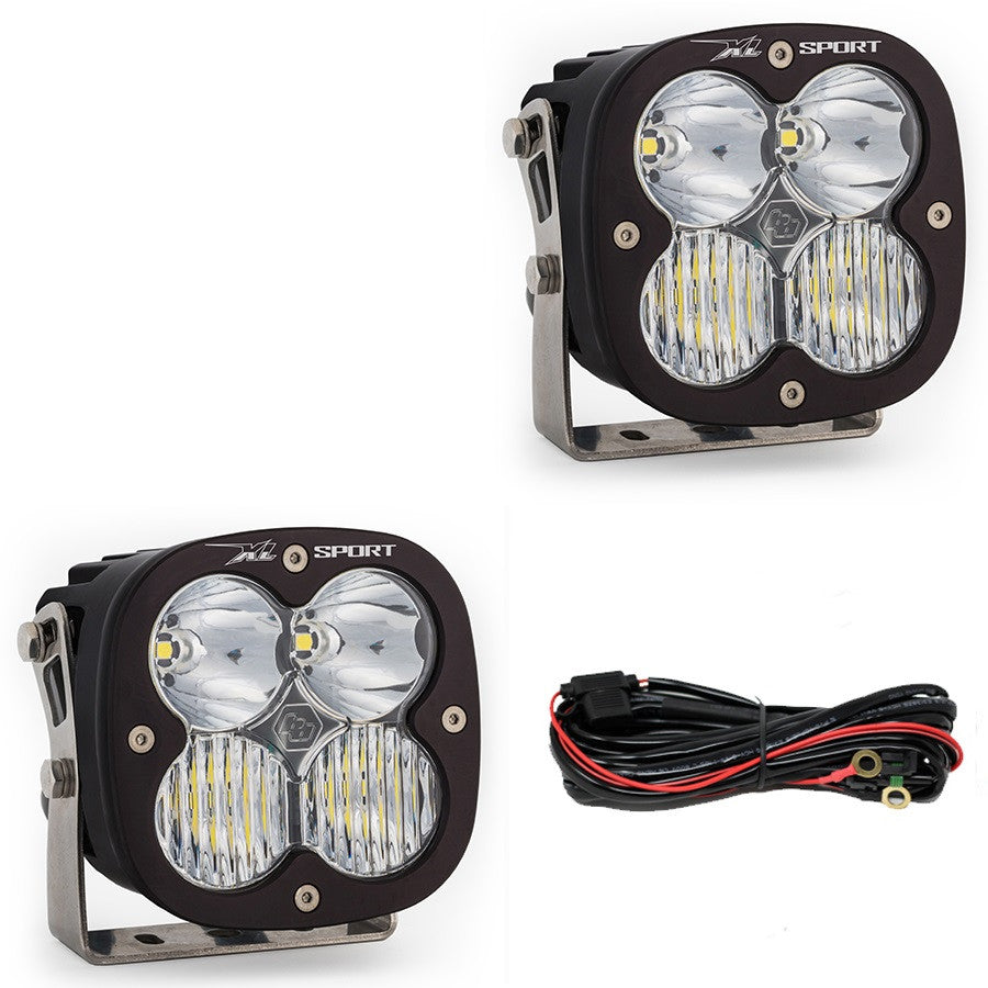 Jeep JL/JT XL Sport Bumper Light Kit - Jeep 2020-2025 Gladiator; 2018-2025 Wrangler JL; NOTE: w/ OE Steel Bumper