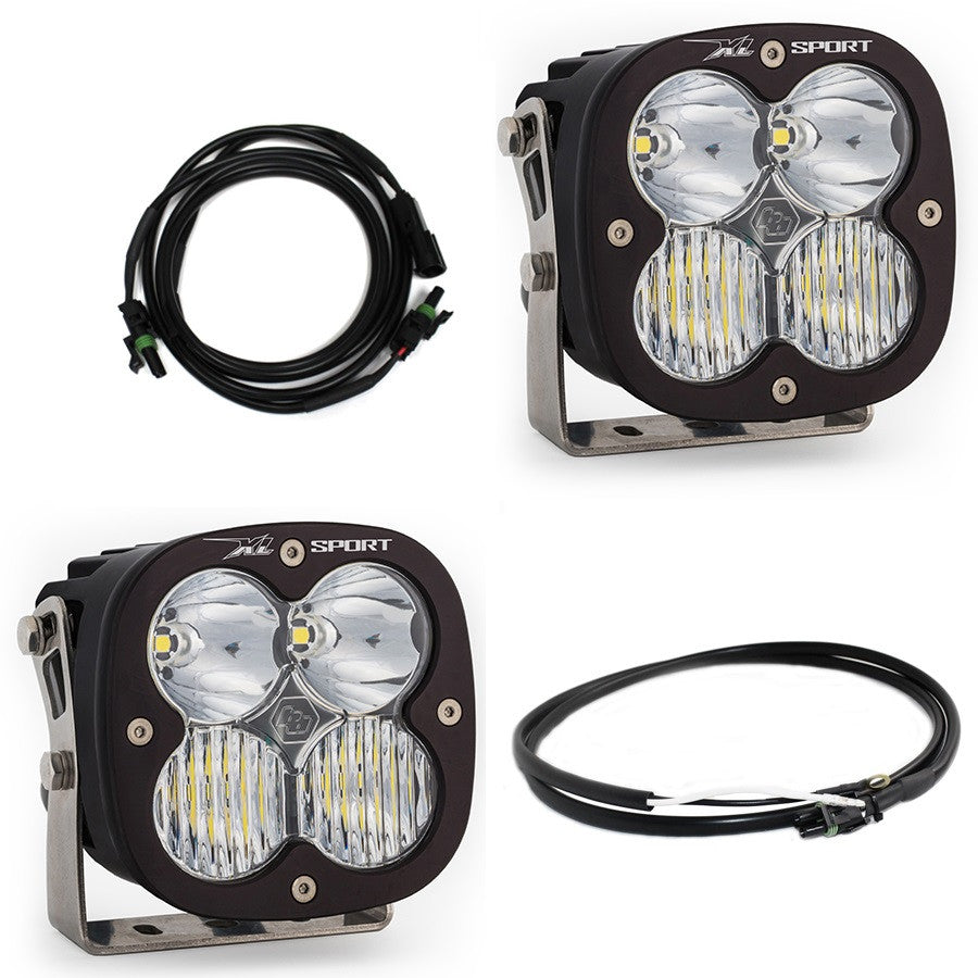 Jeep JL/JT XL Sport Bumper Light Kit - Jeep 2020-2025 Gladiator; 2018-2025 Wrangler JL; NOTE: w/ OE Steel Bumper