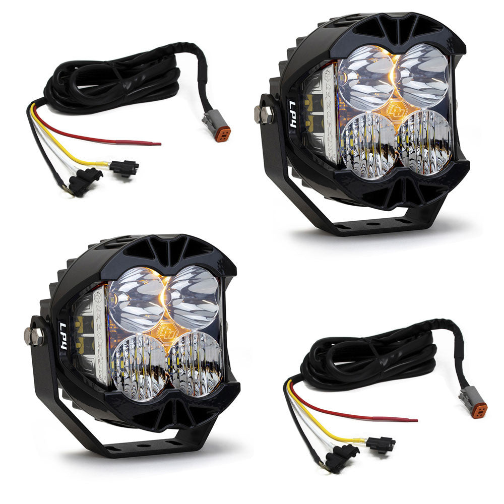 Jeep JL/JT LP4 Pro Bumper Light Kit - Jeep 2020-2025 Gladiator; 2018-2025 Wrangler JL; NOTE: w/ OE Steel Bumper