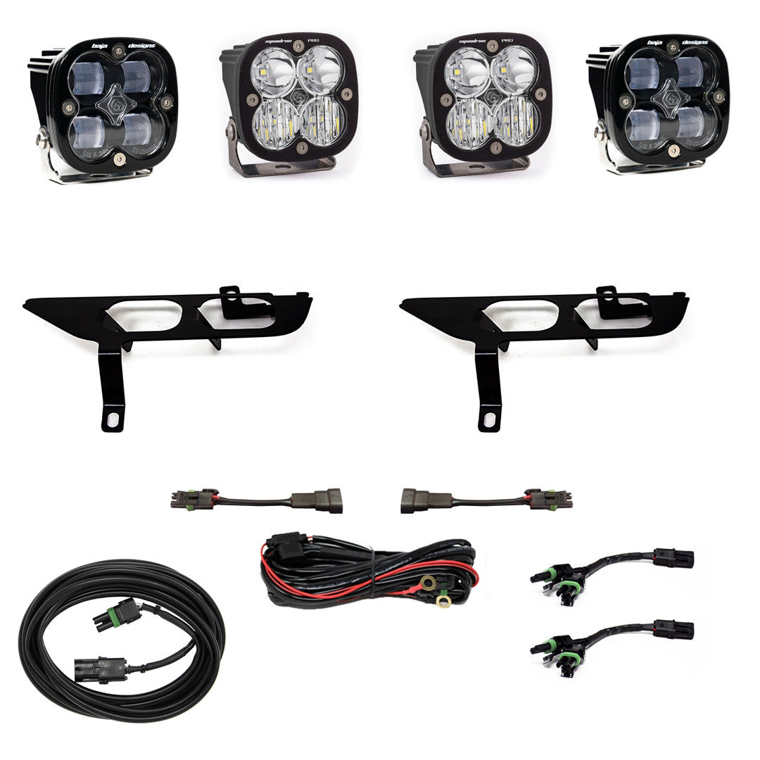 Ford Squadron SAE/Sport Fog Pocket Light Kit - Ford 2021-23 F-150; NOTE: w/o Daytime Running Lights (DRL)
