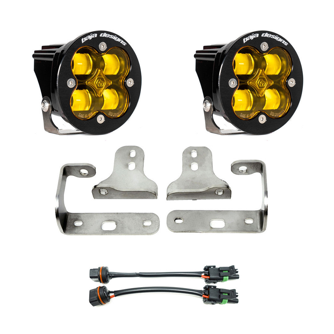 Jeep JL/JT Squadron-R SAE Fog Pocket Light Kit - Jeep 2020-2025 Gladiator; 2018-2025 Wrangler JL; NOTE: w/ OE Sport Bumper