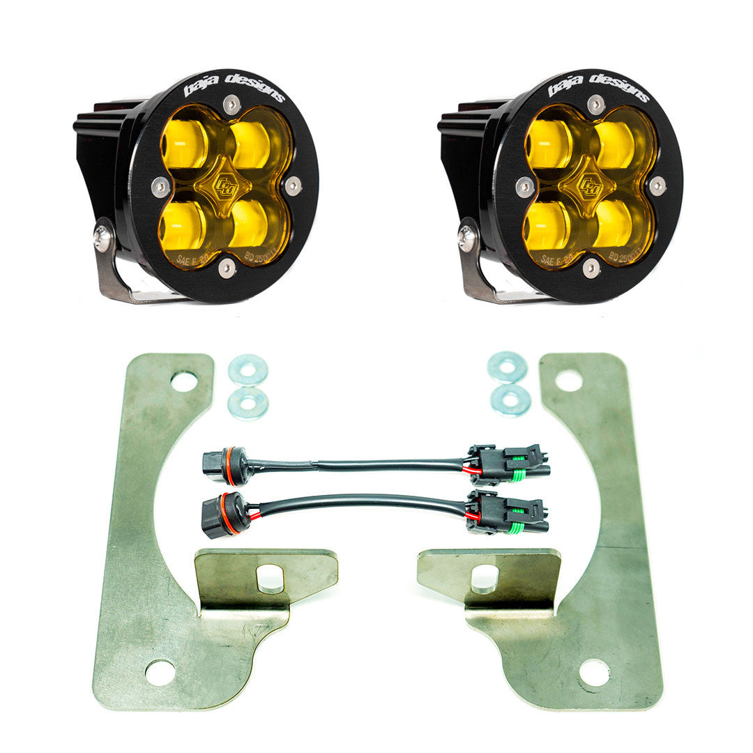 Jeep JL/JT Squadron-R SAE Fog Pocket Light Kit - Jeep 2020-2025 Gladiator; 2018-2025 Wrangler JL; NOTE: w/ OE Rubicon Bumper