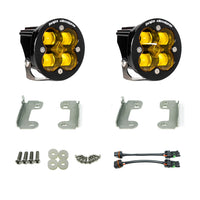 Jeep JL/JT Squadron-R SAE Fog Pocket Light Kit - Jeep 2020-2025 Gladiator; 2018-2025 Wrangler JL; NOTE: w/ OE Sahara Bumper
