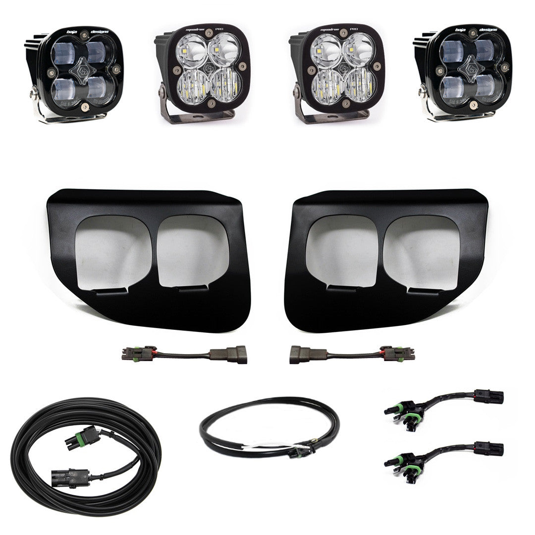 Ford Squadron SAE/Pro Fog Pocket Light Kit - Ford 2020-22 F-250/350 Super Duty