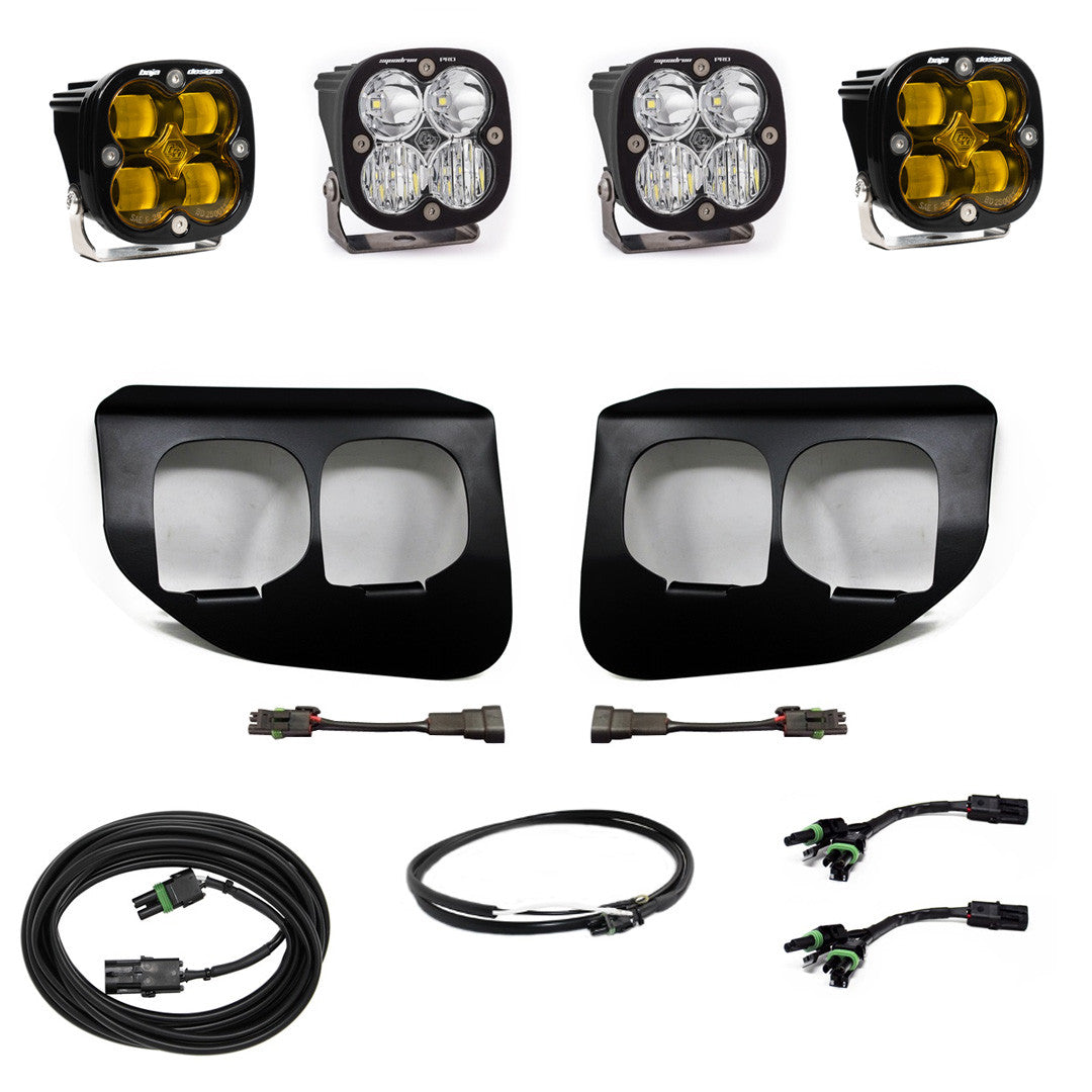 Ford Squadron SAE/Pro Fog Pocket Light Kit - Ford 2020-22 F-250/350 Super Duty
