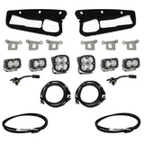 Ford Squadron Pro/Dual S2 Sport Steel Bumper Fog Pocket Light Kit - Ford 2021-2025 Bronco; 2022-2025 Bronco Raptor; NOTE: w/ OE Steel Bumper