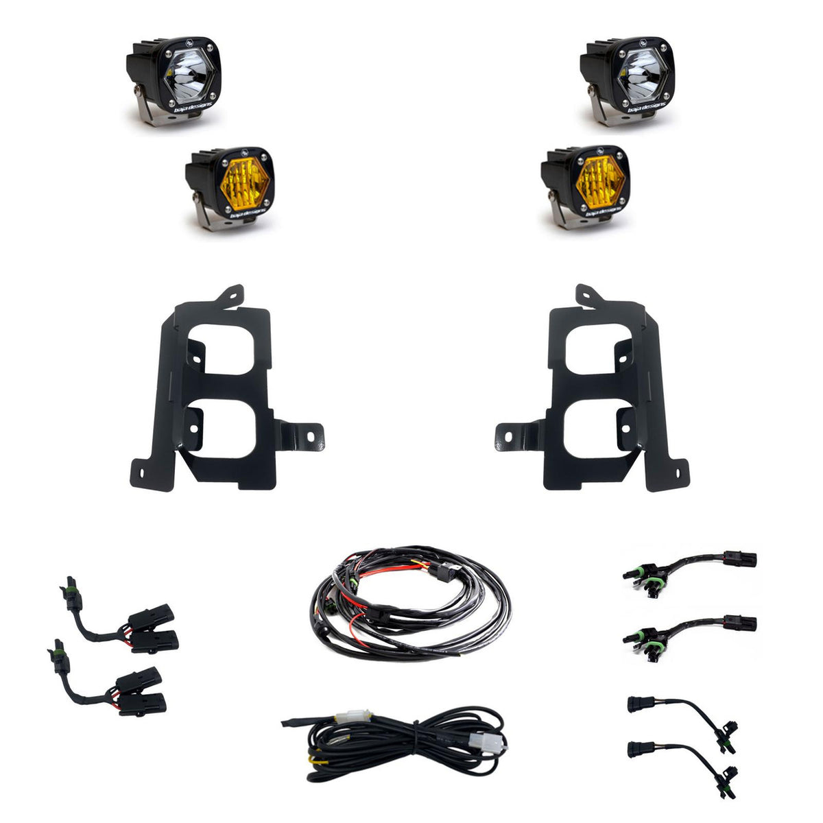 GMC S1 Dual Fog Pocket Light Kit - GMC 2020-23 Sierra 2500HD/3500HD